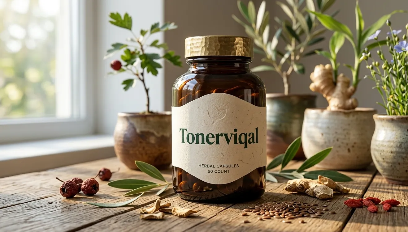 Tonerviqal supplement bottle